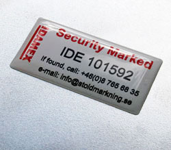 St�ldm�rkning, datorer och IT- utrustning